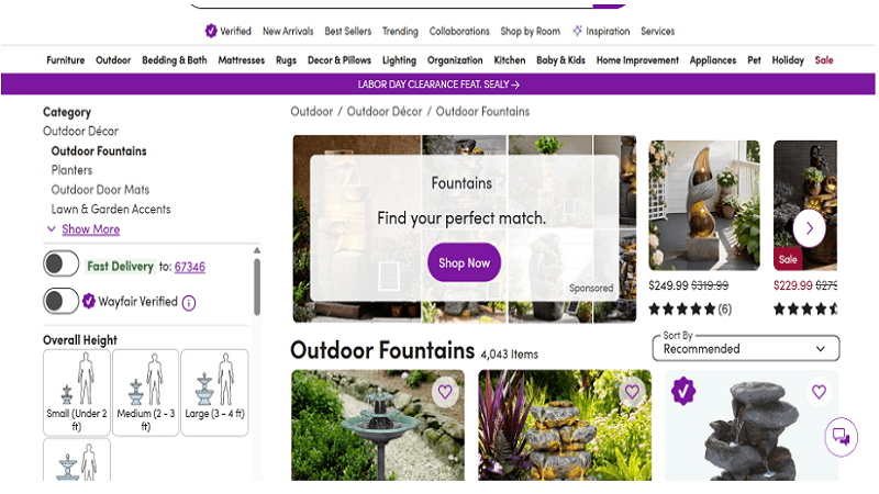 Wayfair: Best for High-Volume Browsing